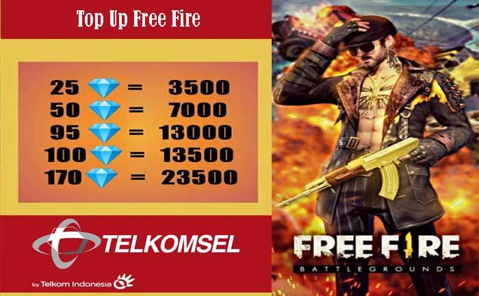 Top Up Free Fire Dengan Pulsa Telkomsel