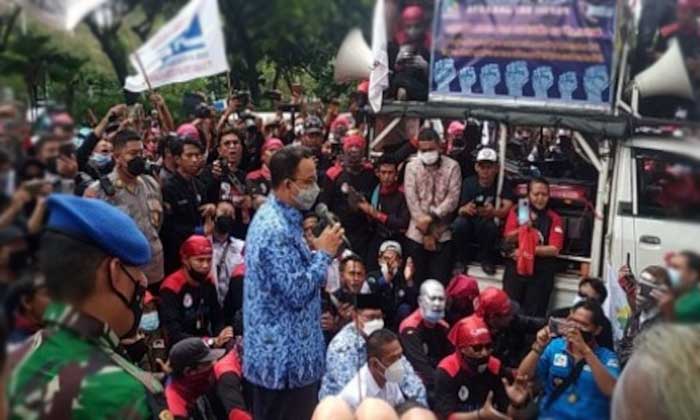 anies baswedan dan buruh