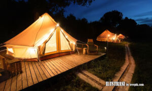 hotel glamping untuk wisatawan petualang