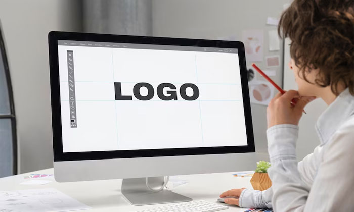 logo tipografi keren untuk identitas visual