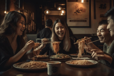 budaya china pada makanan di negara asia